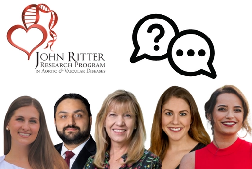 John Ritter Research Program. Headshots of different team members.