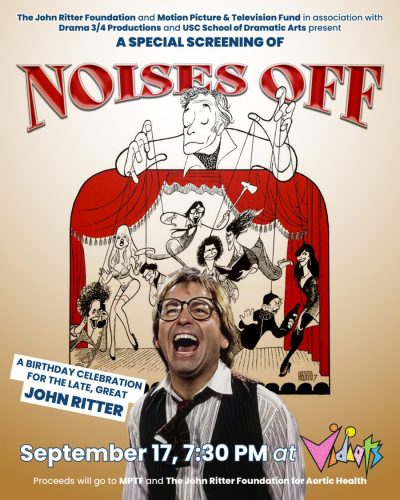 Movie poster for Noises Off video screening