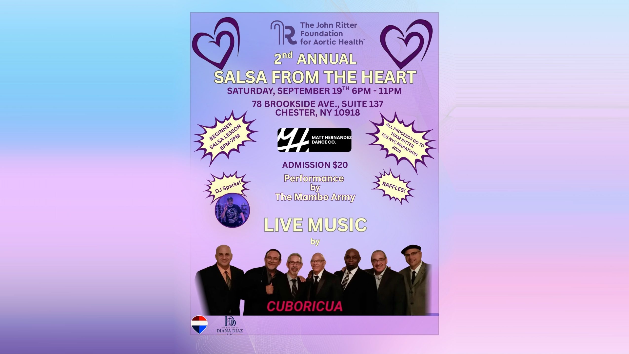 Salsa From the Heart fundraising event benefiting The John Ritter Foundation